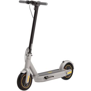 E-scooter NINEBOT MAX G30LP color gris, autonomía 40 km, vel máx 30km/h, llantas de 10" tubeless, doble sistema de freno, luz delantera y posterior