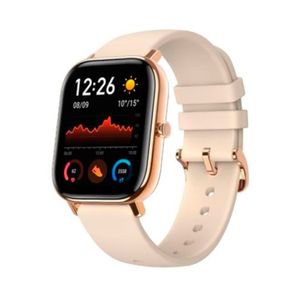 Smartwatch Amazfit GTS, pantalla amoled de 341 ppi, cuerpo de metal,duración de la batería de 14 días, resistencia al agua de 5 atm, color dorado rosé