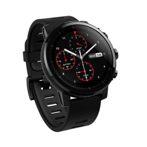 Smartwatch Amazfit Stratos,bisel de cerámica , 5 atm resistente al agua , duración de la batería de hasta 5 días, música a bordo, color negro