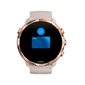 Smartwatch Suunto 7, con Wear OS Google, controla música con el reloj, seguimiento de actividad y navegación por gps , color sandstone rosegold