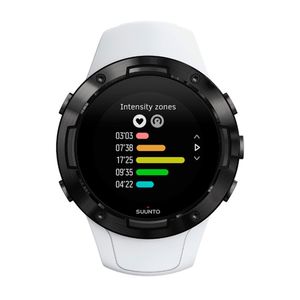 Smartwatch Suunto 5, ideal para entrenamientos,sumergible 50 metros,hasta 14 días de duración bateria,más de 80 modos de deporte, color negro blanco