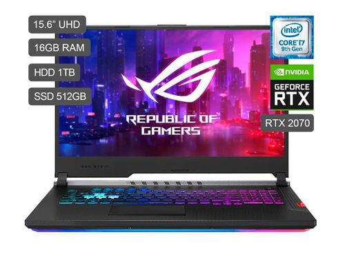 Laptop Gamer ROG STRIX SCAR III G531GW 15.6" CORE I7 1TB+512GB SSD 16GB RTX2070 8GB 240Hz