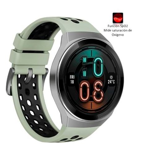 Smartwatch Huawei GT 2E, pantalla amoled, 85 modos de entrenamiento, GPS, 4GB memoria, compatible Android e IOS, verde