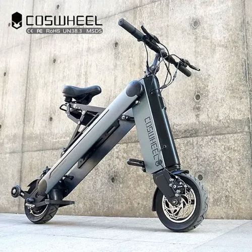 Scooter eléctrico plegable FTN AX1 PRO, color gris, vel máx 30 km/h, autonomía 40-45 km, llantas 10", tolerancia 120 kg, 350W, conexión bluetooth, APP