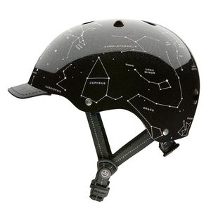 Casco Street talla L color Constellations, carcasa duradera de ABS moldeado por inyección con espuma EPS protectora, tamaño de cabeza: 60-64 cm