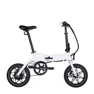 Bicicleta eléctrica Onebot T3, color blanco, autonomía 20-30 km, vel. máx. 25 km/h, llantas de 14", motor de 250W, tolerancia 110kg, ultraplegable