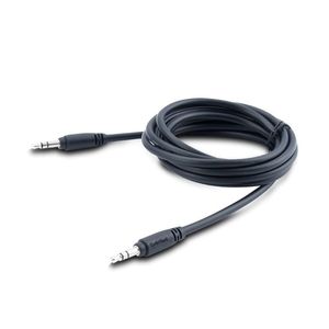 Cable de audio 3.5mm-3.5mm de 0.9m de largo, con conector recubierto de níquel