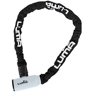 Cadena Luma Enduro 8, acero templado, funda protectora, diámetro de eslabón de cadena 8mm, longitud 120 cm, llave reversible, incluye 2 llaves,