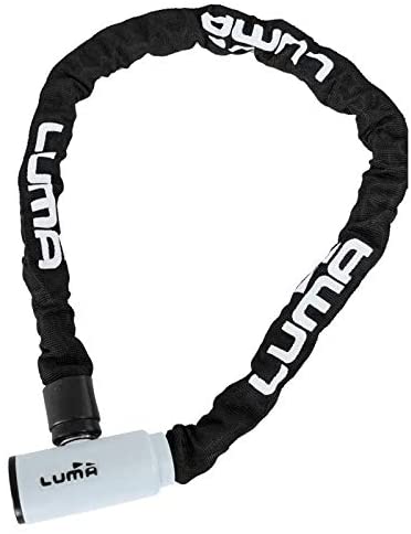 Cadena Luma Enduro 8, acero templado, funda protectora, diámetro de eslabón de cadena 8mm, longitud 120 cm, llave reversible, incluye 2 llaves,