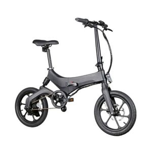 Bicicleta eléctrica Onebot S6, color negro, autonomía 25-35 km, vel. máx: 25 km/h, llantas de 16", motor de 250W, tolerancia 120kg, plegable imantado