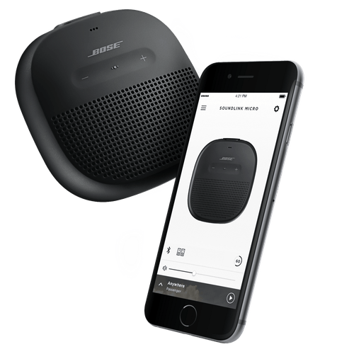 Altavoz bluetooth Soundlink Micro, resistente al agua IPX7, con clip flexible de silicona, Azul