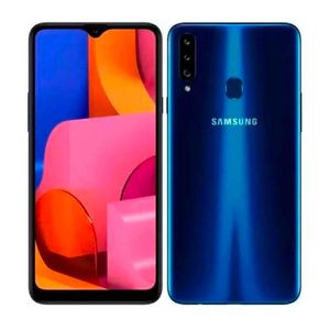 Galaxy A20S, color negro, cámara triple, cámara principal 13MP, 32GB de memoria, 3GB de RAM, batería de 4,000 mAh con carga rápida, pantalla de 6.5"