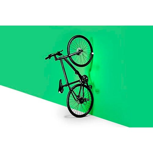 Rack para bicicleta M blanco/negro, para neumáticos de carretera estándar de entre 33 mm - 43 mm o 1.3 "- 1.7"
