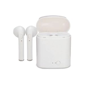 Audífonos Bluetooth In ear True Wireless con estuche de carga, bajos potenciados, Blanco