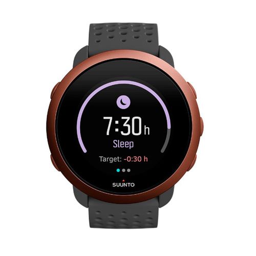 SmartwatchSunnto 3,GPS con sensor de frecuencia cardíaca,más de 80 modos de deporte, registro de actividad 24/7,hasta 10 días de bateria, gris cobre