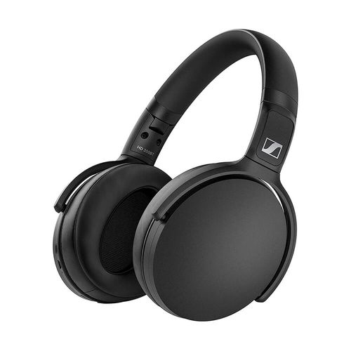 Audífono Bluetooth On ear SENNHEISER HD350BT, micrófono incorporado, 30 horas de batería, carga rápida, asistente de voz Siri y Google, color Negro