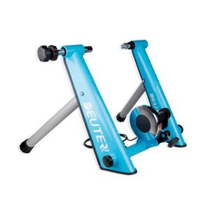 Soporte Trainer de Entrenamiento FIjo Deuter para bicicleta, aluminio, para bicicletas entre 26" y 28", color azul, peso 9kg, dimensiones 54.5x43x40cm