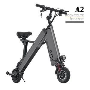 Scooter eléctrico plegable FTN A2 PRO color gris, vel. máx. 30 km/h, autonomía 30-40 km, llantas 8", tolerancia 100 kg, 350W, tiempo carga 4-6 horas