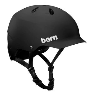 Casco Bern Watts Matte Black talla L, sistema de ajuste con dial Crank Fit, EPS/ABS, forro premium con control de humedad, tamaño de cabeza: 59-62 cm