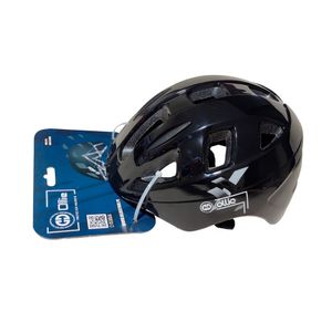 Casco Ollie para niño, urbano talla M negro, regulable, correa ajustable y protector de barbilla, 13 vías de ventilación, tamaño de cabeza 52-53 cm